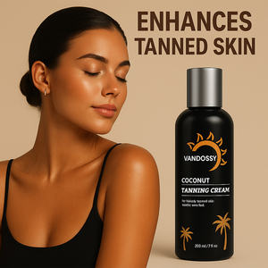 Crème bronzante intense pour le corps, professionnelle, végane, biologique, aux peptides, <span class=keywords><strong>bronzage</strong></span> naturel, huile de coco, vitamine E, pour cabines solaires - Product Image 3