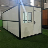 Conteneur pliable de type Z, maison modulaire, conteneurs pliables de 20 pieds, installation rapide, abri temporaire pour travailleurs