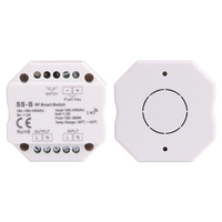 Interrupteur intelligent RF SS-C Triac et contrôleur LED à prise poussoir 100-240V 3A *1 canal, interrupteur à coupure de phase pour bande lumineuse monochrome