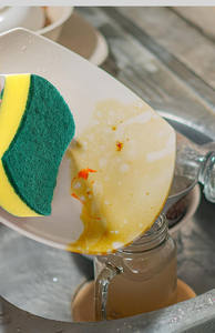 ฟองน้ำล้างจานสำหรับล้างจานแผ่นใยขัดจานในครัวแผ่นฟองน้ำล้างจาน - Product Image 5