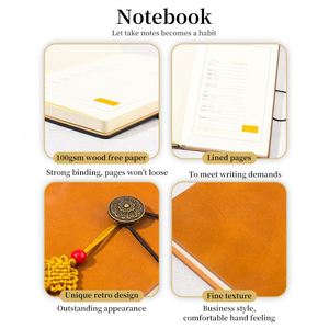 Cuaderno con Cierre de Nudo Chino Estilo Retro, Memoria USB y Bolígrafo, Set de Regalo Empresarial, Cuadernos de Oficina, Gran Venta - Product Image 3