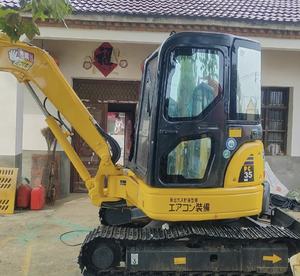 Excavadora Komatsu PC35 usada, máquina de construcción PC35MR, mini excavadora de 3.5 toneladas con orugas de goma, maquinaria Komatsu PC35 de China. - Product Image 1