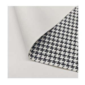 Cuir synthétique PVC Longda Jixi Houndstooth 0,8 mm, largeur 140 cm, imperméable, pour sacs et sacoches - Product Image 5