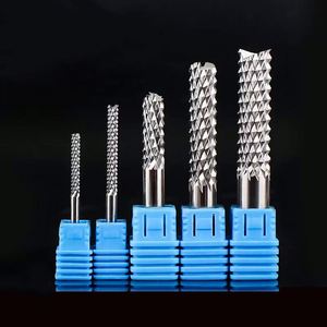 Alta durezza 2 flauti carburo diamante frese 2mm/3mm Router Cnc punte di mais fresa per fibra di carbonio - Product Image 2