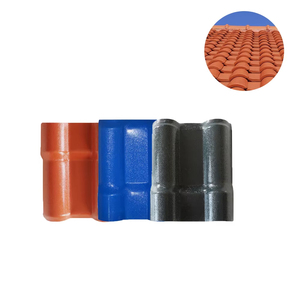 Tuile de toit Roma style espagnol 1050 mm de largeur ASA <span class=keywords><strong>PVC</strong></span> résistante à la chaleur imperméable design 3D accessoires de villa en résine synthétique - Product Image 4
