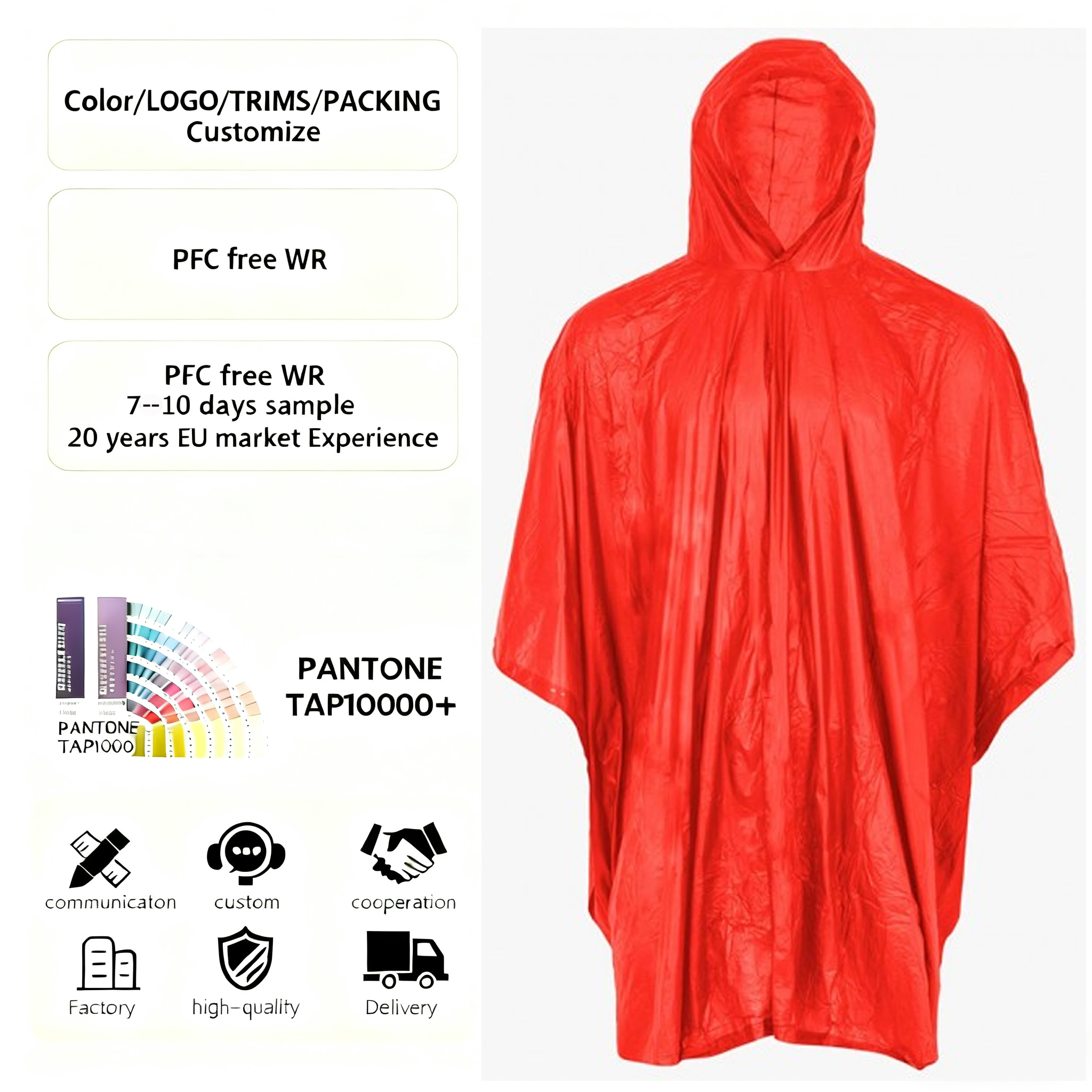 Poncho De Lluvia Desechable Para Adultos, Impermeable, Grues | Cuotas