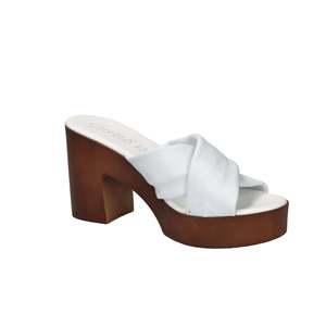 Ciabatta con Tacco Morbida da Donna Cinzia Bianca IAF282974 - Product Image 5