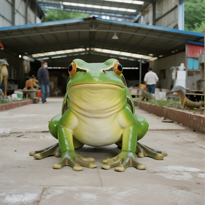 動物園の展示会や室内装飾で屋内/屋外で使用するためのリアルなシリコーン & スチールアニマトロニクスカエルモデル - Product Image 6