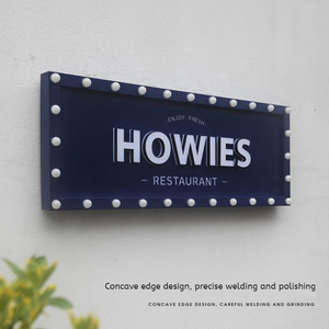 ป้ายไฟโฆษณาภายนอกอาคาร ดีไซน์ทรงกลม กันน้ำ ทาสีด้าน ป้ายแสดงผลหน้าร้าน ป้ายไฟอิเล็กทรอนิกส์ รับทำตามสั่ง - Product Image 3