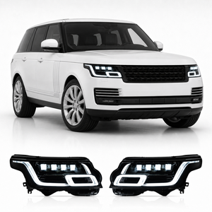 Feux avant blancs 6000K pour Land <span class=keywords><strong>Rover</strong></span> <span class=keywords><strong>Range</strong></span> <span class=keywords><strong>Rover</strong></span> L405 2013-2017 12V, boîtier renforcé en ABS, connexion rapide, ensemble avant - Product Image 1