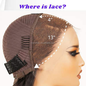 Corte Bob corto Color negro rizado profundo 13X4 HD pelucas delanteras de encaje cabello humano prearrancado con cabello de bebé nudos blanqueados pelucas de cabello crudo - Product Image 6