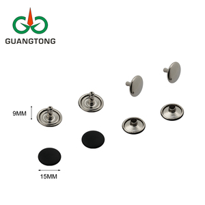 Đinh tán trang trí bằng kim loại bền chắc, đầu đơn/kép, 15 mm, dùng cho da - Product Image 4