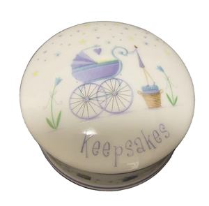 Boîte décorative en céramique pour bébé, souvenir de naissance - Product Image 2