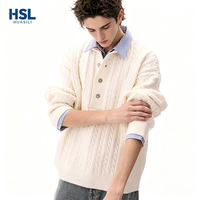 Neuer Modischer Hautfreundlicher Hochwertiger Zweiteiliger Herren-Freizeitstrickpullover Ideal für Alltägliche Entspannte Anlässe