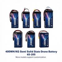 Batterie à semi-conducteurs 400Wh/kg 6S-28S 82000mAh 74ah 66ah 50ah 44ah 40ah 33AH, décharge 10C, certifiée CE, pour inspection des pistes aéroportuaires