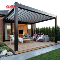 Structure d'ombrage extérieure multifonctionnelle en aluminium personnalisable Jardins et patios Pergola en aluminium