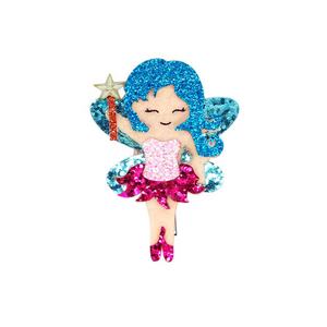 Nouvelle pince à cheveux en tissu de princesse de dessin animé coréen, barrette latérale pour bébé, accessoire de fête sirène - Product Image 2