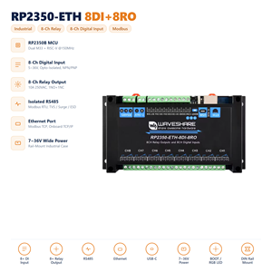 Carte de contrôle industrielle HT ESP32-S3, module relais réseau WiFi 8 canaux, interrupteur, entrée numérique, communication CAN Bus pour l'industrie - Product Image 1