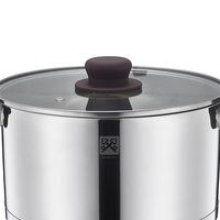 Batterie de cuisine personnalisable en acier inoxydable 304, casseroles et poêles durables avec poignée en silicone, ustensiles de cuisine compatibles avec l'induction