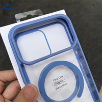Coque transparente pour iPhone 11, coque transparente pour iPhone 15 avec aimant MagSafe, coque de téléphone transparente