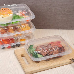 Fuling 9x6 rõ ràng vỏ sò bản lề để đi hộp đựng thức ăn thực phẩm dùng một lần Hộp Ăn Trưa - Product Image 3