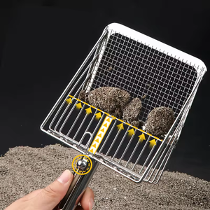 Nuevo diseño personalizado, nuevo diseño Push Pull, nunca absorbe olores, pala para arena para mascotas de acero inoxidable, pala para arena para gatitos - Product Image 3