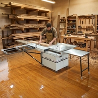 Scie à table pliable multifonctionnelle JBT300 pour le bois, coupe précise sans dommages aux bords