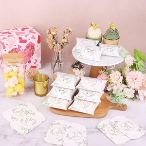 Scatole Regalo in Carta Kraft a Forma di Cuscino, Confezioni per Dolci e Regali, Scatole di Ringraziamento per Addio al Nubilato, Matrimonio, Compleanno e Feste - Product Image 5