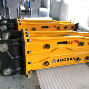 Brise-roche hydraulique de type supérieur Soosan SB100, PRODUIT CORPS PRINCIPAL, FOURNITURE DIRECTE D'USINE, GARANTIE UN AN, FONCTIONNALITÉS STANDARD INCLUSES - Product Image 1