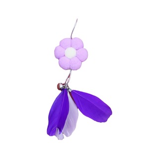 <b>Cat</b> teaser wand with replaceable <b>plush</b> head, fairy flower design, scratch and bite resistant, interactive, fun toy for pets. - Product Image 4
