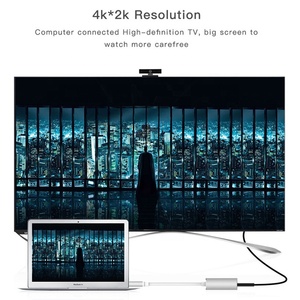 Adattatore USB C a VGA <span class=keywords><strong>HDMI</strong></span> <span class=keywords><strong>2</strong></span> in 1, 4K, da Tipo C a Porte <span class=keywords><strong>HDMI</strong></span> e VGA - Product Image 4