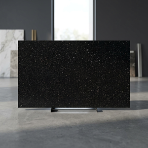 Achetez des dalles de granit noir Panchapalli, épaisseur 2 cm, finition flammée moderne, durables, découpées sur mesure pour comptoirs et revêtements de sol - Product Image 1