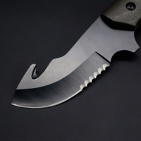 Couteau de survie Yeehand DK-014 à lame fixe en acier inoxydable 3Cr13 avec manche en plastique pour la chasse, le bushcraft, le camping en plein air, OEM