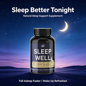 Capsules de Supplément Naturel pour le Sommeil à Prix d'Usine Halal - Soutien Herbal au Sommeil pour Adultes, Sans Dépendance, OEM Disponible - Product Image 3