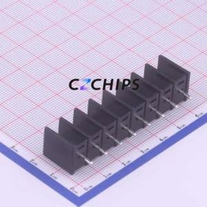 WJ25C-B-7.62-8P Barrier Terminal Block Through hole Component (THT),P=7.62mm Connector Two Sides 7.62mm 1x8P Straight Pin - Product Image 2