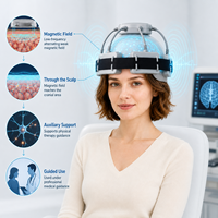 Dispositivo de Terapia RTMS de Plástico Ajustable con Fácil Manejo y Gorro de Tratamiento para la Recuperación de Accidentes Cerebrovasculares y Parálisis Cerebral