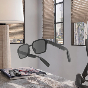Lunettes intelligentes SENBONO G02 pour hommes, sans fil BT 5.0, sport de plein air, musique, appels, étanches IPX-6, contrôle tactile, commande vocale, charge magnétique - Product Image 3