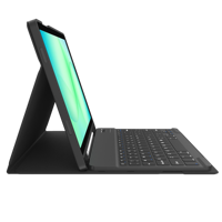 Casing Tablet dengan Keyboard 6 Baris yang Dapat Dilepas untuk Samsung Tab A11+ Plus 2025 11, Casing Belakang TPU dengan Tempat Pena, Folio Kulit PU Grosir OEM/ODM/Private Label