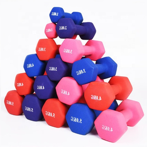 Wholesale Sport Gym Powerlifting 2kg 3 kg 4kg 5kg 6kg Adjustable Custom Neoprene Coated Hand Weights Neoprene <b>Dumbbell</b> Set - Product Image 1
