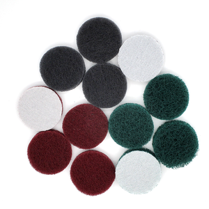 Tampons de nettoyage en nylon à boucles et crochets ronds de 1 pouce (25 mm), mini tampons abrasifs industriels <span class=keywords><strong>pour</strong></span> l'élimination de la peinture, de la rouille et le débavurage - Product Image 1
