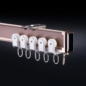 Hot Sale Ceiling Mounted Silent Sliding Aluminium Alloy Bendable Flexible Curtain Track for Home Hotel - Product Image 3