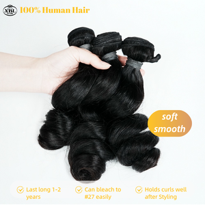 XBL EE. UU. Vendedor Clásico Pretty Raw Virgin Extensión de cabello humano Coser en paquetes Paquetes de cabello 10-30 "Trenzas DE LA India para mujeres Trenzado - Product Image 2