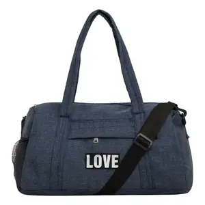 Bolsa de Viaje para Mujer Fana Lina, Diseño Blue Love, Capacidad de 20-35L, Cierre de Cremallera, Estilo Elegante para Adultos - Product Image 3