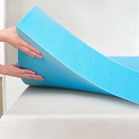 Surmatelas en mousse à mémoire de forme respirante et ventilée, infusée de gel, pour la maison, l'hôtel et les camping-cars, fabriqué sur mesure en usine