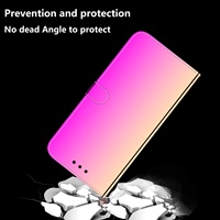 Coque de téléphone portefeuille miroir pour Infinix Smart 7 HD Note 30 VIP Hot 30 30i Play X6831 X6835 Motif textile géométrique magnétique C