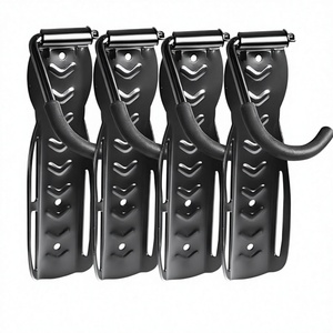 Soportes de Pared para Bicicletas en Forma de L, de Acero Resistente, 4 Piezas, con Ganchos y Colgador para Garaje y Decoración del Hogar - Product Image 1