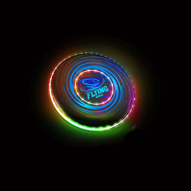 LED Light-up Flying Disc Toy Outdoor Night Interactive Parent-child Sports Game