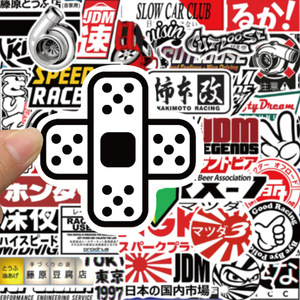 50 pezzi adesivi giapponesi per auto da corsa Seapunk Harajuku street style <span class=keywords><strong>JDM</strong></span> - Product Image 3