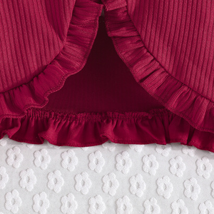 ชุดเสื้อผ้าเด็กผู้หญิงอายุ 3-8 ปี ลายดอกไม้ นุ่ม ระบายอากาศได้ดี สไตล์จีน แขนยาวและเดรส - Product Image 4