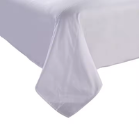 Parure de lit de luxe en coton tissé, style uni, pour hôtel et maison, comprenant housse de couette, taies d'oreiller et drap plat